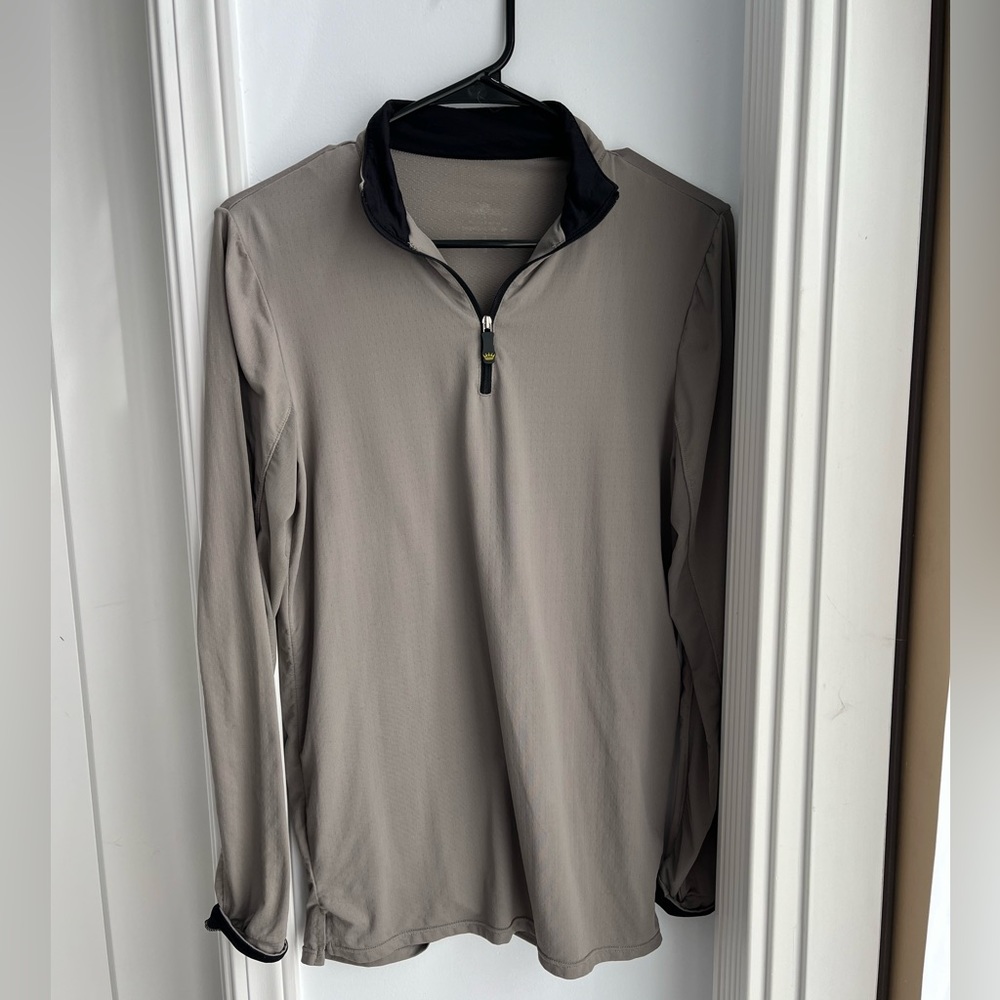 Kastel Denmark Charlotte training shirt 1/2 zip midlayer pullover grey s small